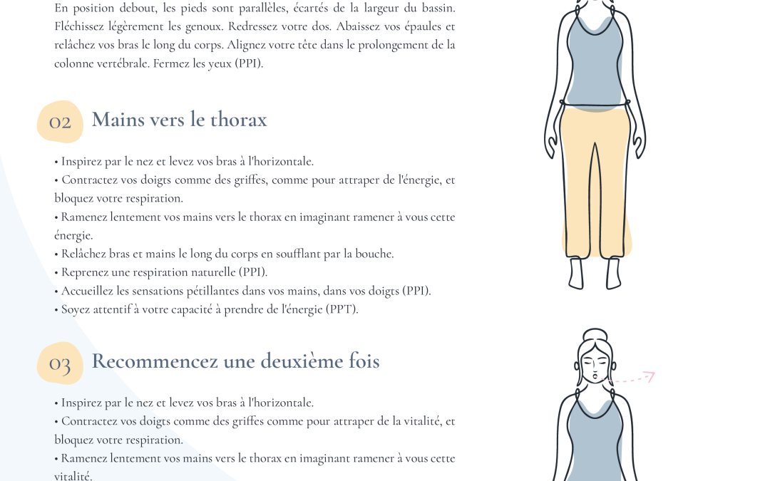 18 – Doigts en griffes – S&rsquo;imprégner de la vitalité – ramener à vous cette vitalité – prendre de l&rsquo;énergie