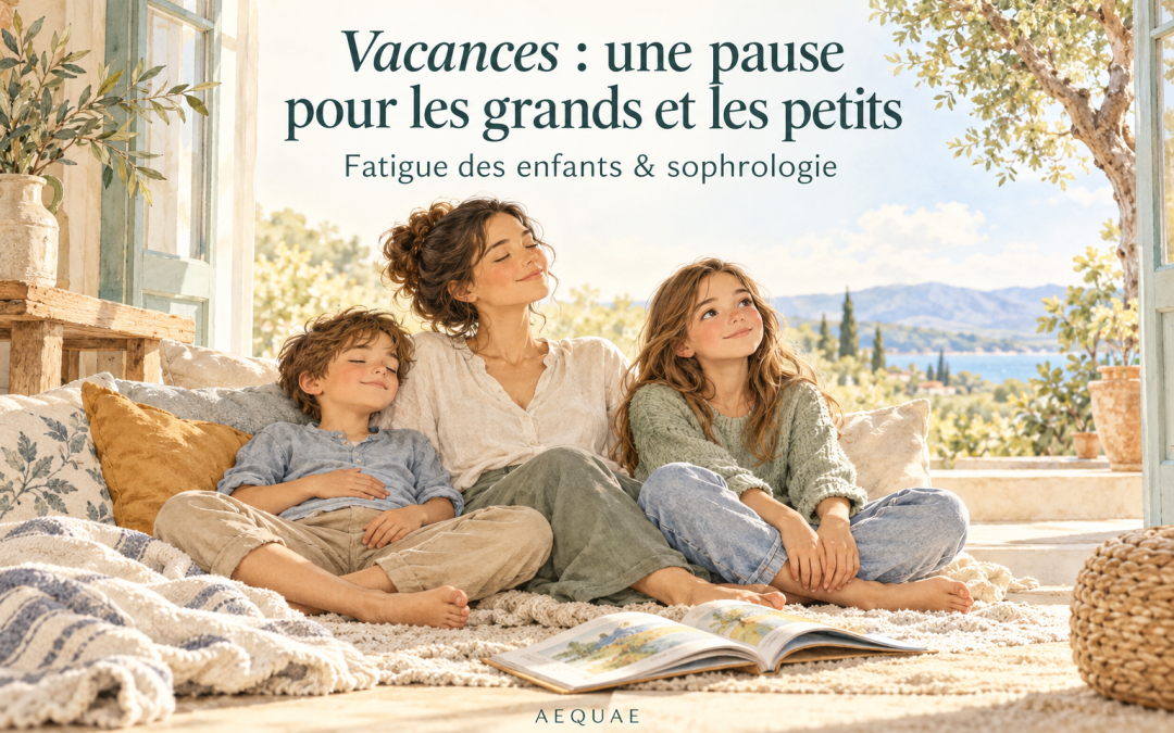 Vacances et fatigue des enfants : une pause sophrologie pour les grands et les petits