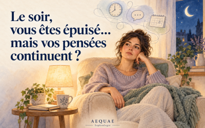 Une situation que l&rsquo;on connait : Le soir, vous êtes épuisé… mais vos pensées continuent ?